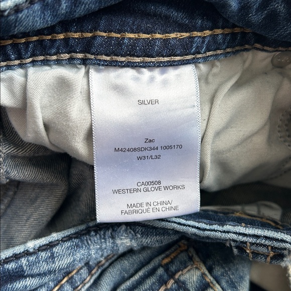 Used Men's Silver Zac Bootcut Jeans, Waist 32" - Picture 11 of 13